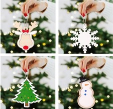 4 Christmas Stocking Name Tags you Personalize DIY Wooden Name Signs Unfinished