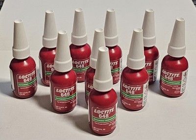 (10) Bottles Loctite 1835922, 648 Retaining Compound, 10ml Bottle Exp. 06/24