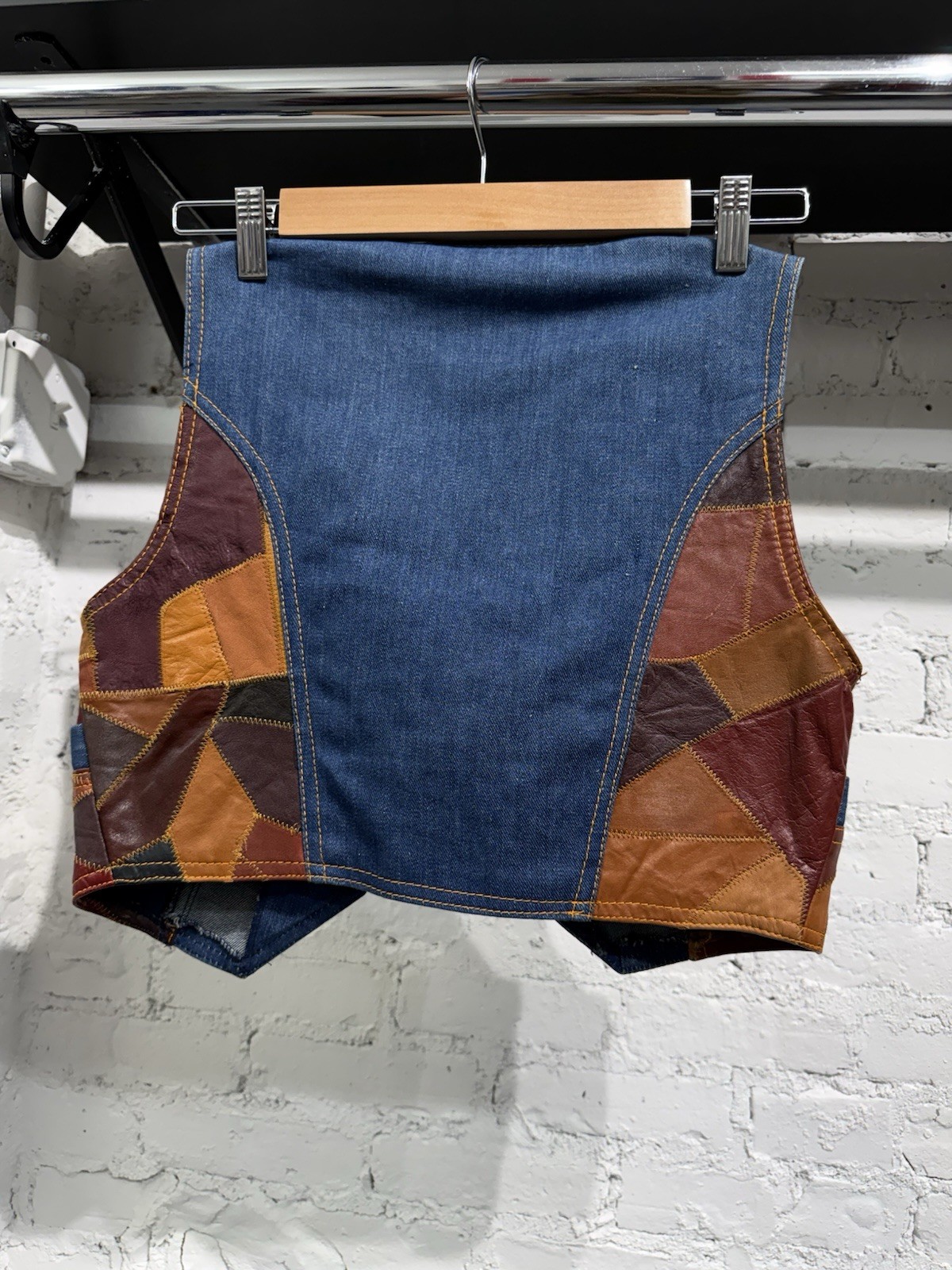 Patchwork 80’s Vest - image 3