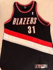 2004-05 Portland Trail Blazers Sebastian Telfair #31 Game Issued blk Jersey 52
