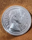 CAESAR AUGUSTUS ONE TROY OUNCE .999 FINE SILVER ROUND.