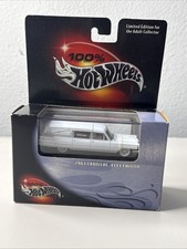 Cadillac Fleetwood 1963 caja negra 100 % Hot Wheels coche fúnebre blanco Larry Wood automático
