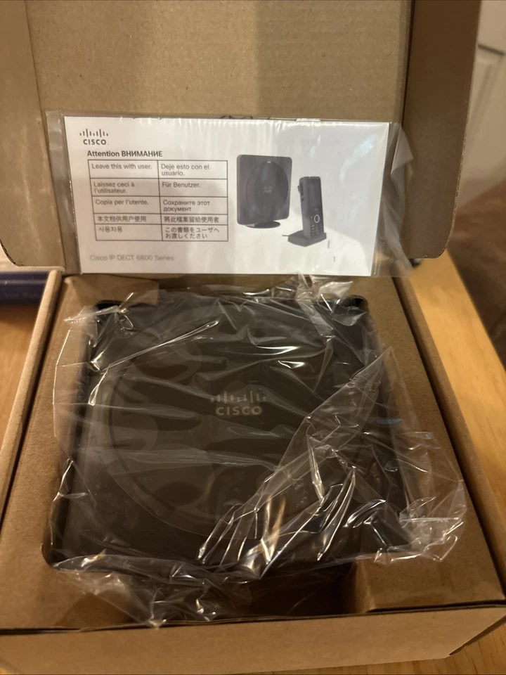 Cisco 74-121505-01 6825 IP Phone Cordless w/ 74-121553-01 DBS-210-3PC-NA-K9 - Image 3 of 4