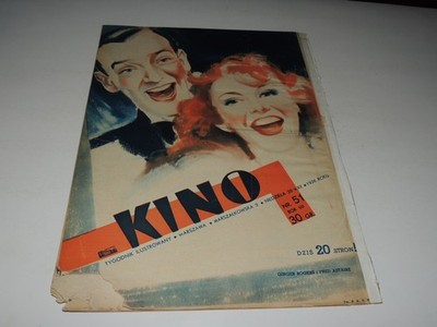 Kino 51/1936 Polish magazine Fred Astaire, Ginger Rogers Joan Crawford M Hopkins
