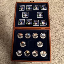 2012-13 Fiji METEORITE Coin Collection - 10 Coins w/Fragments & Cards Colorized