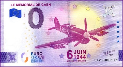 UECS / LE MEMORIAL DE CAEN / 0 € TICKET / NULL EURO-SCHEIN / 2025-7