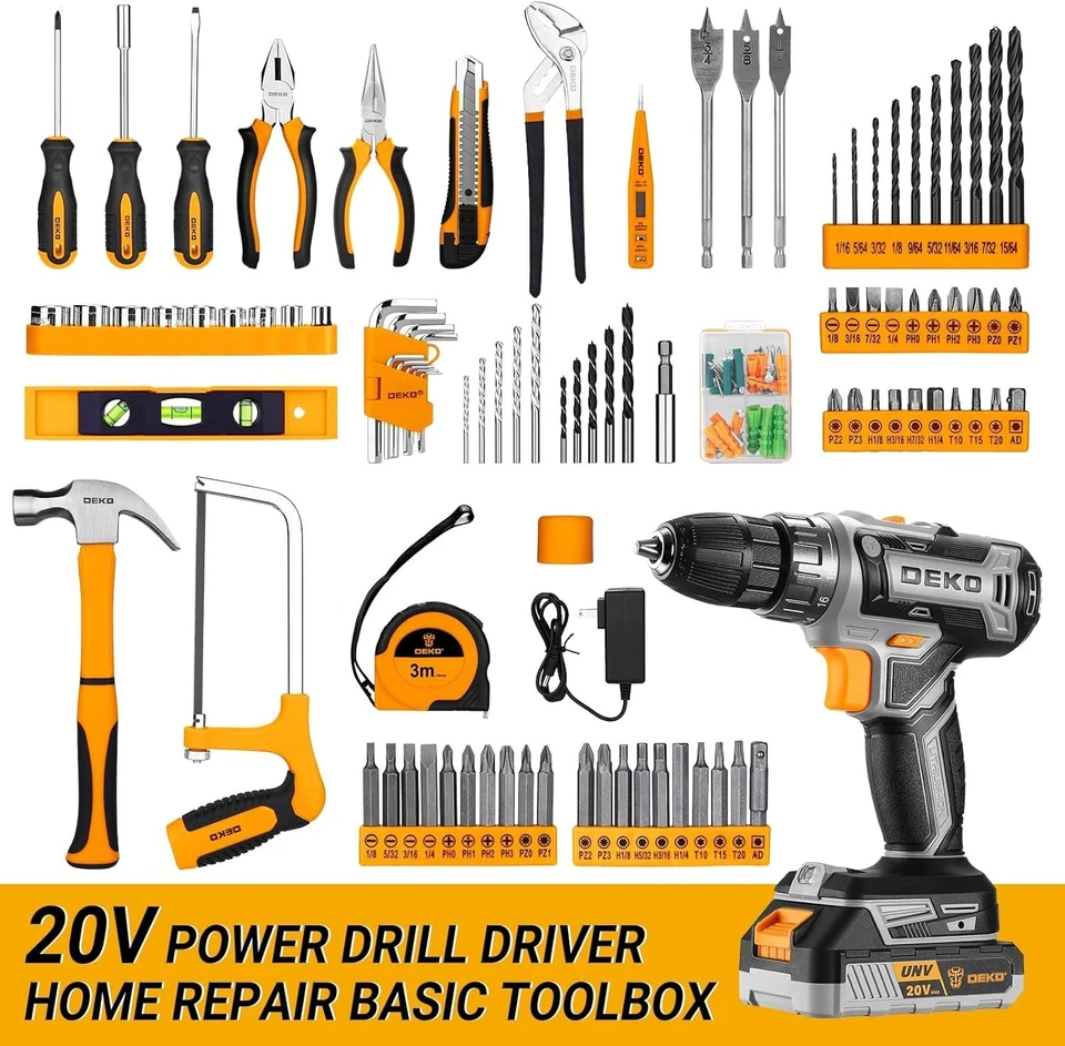 All-in-One 20V Lithium-Ion Electric Drill Set - Fast Charging & Portable Case - Image 4 of 4