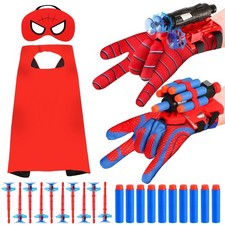 Hero Spider Web Shooters, Kids Wrist Launcher Toys with 1 1 pack cape