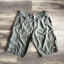 Vintage Paco Sport Shorts Mens 34 Green Cargo Baggy Hip Hop Skater Y2K