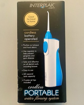 INTERPLAK Conair Cordless Portable Water Flossing System New In Box WJLHSNB