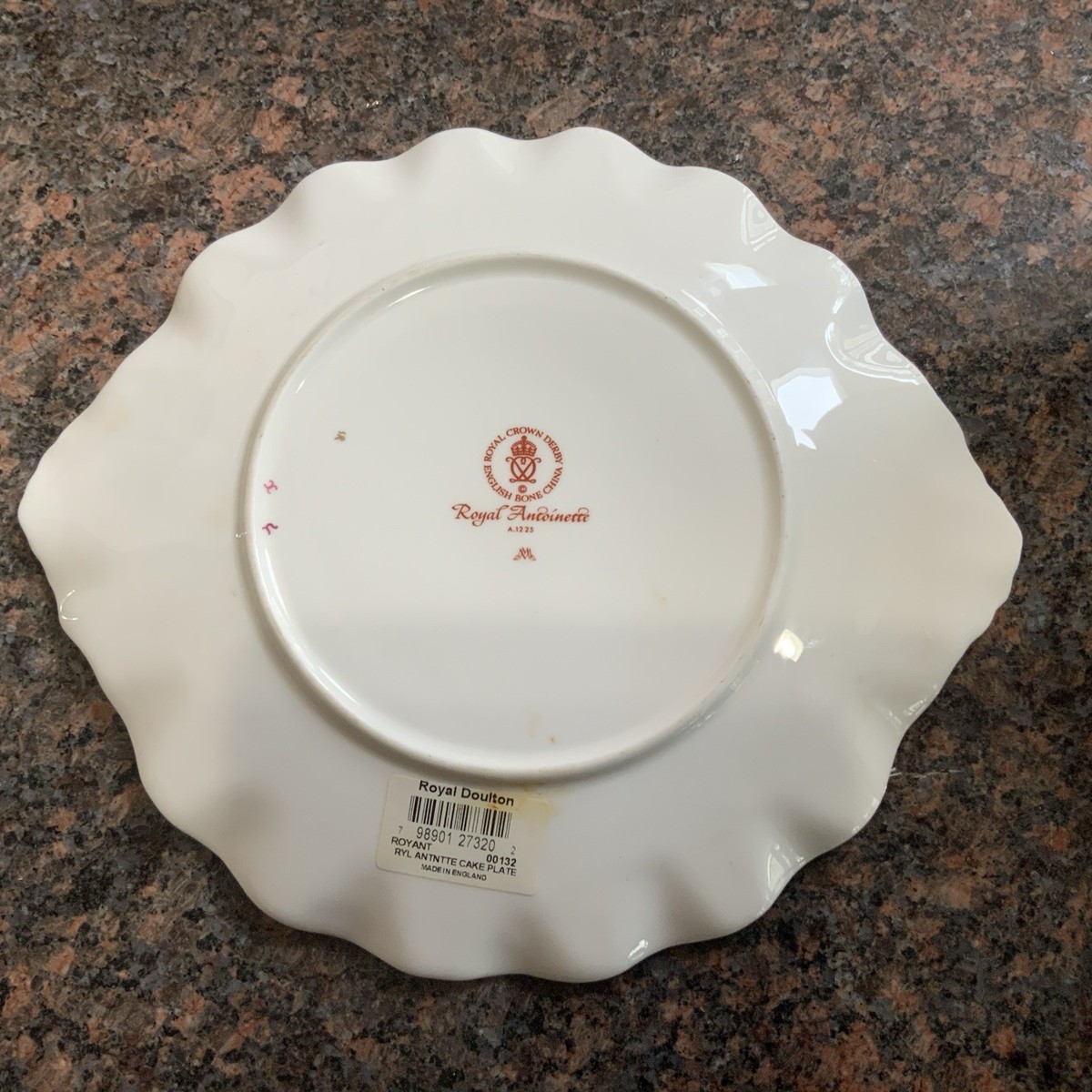 Royal Crown Derby Royal Antoinette 10 1/4” Handles Cake New With