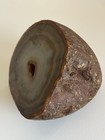 Natural Agate Geode Crystal Rock Blue Brown Polished — photo 4