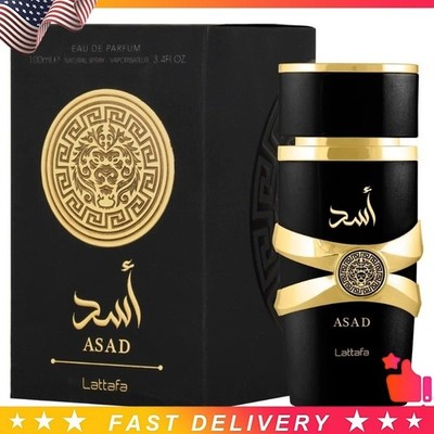 Lattafa Asad by Lattafa 3.4 EDP Perfume Cologne Unisex New in Box US SELLER