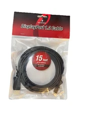 Pearstone Mini DisplayPort 1.2 to DisplayPort 15 Feet Brand New