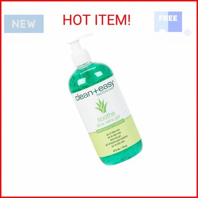 Clean + Easy Aloe Vera Gel for After Wax Care, Soothes Irritated Skin, Non-Greas