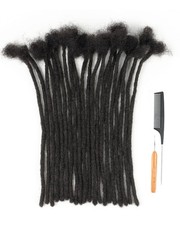 Cypsin 12Inch 10 Strands 0.8Cm Width 100 Human Hair Dreadlock Extensions Full