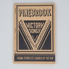 1946 Pinebrook Victory Songs Gospel Hymnal Songbook Church Of The Air Vintage