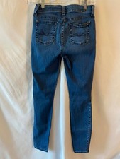 7 For All Mankind Mid Rise Skinny Jeans Women 26 Medium Wash 26x28