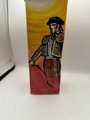 Vintage Primus Matador Decanter Bottle w/ Box 3oz Bullfighter Figural