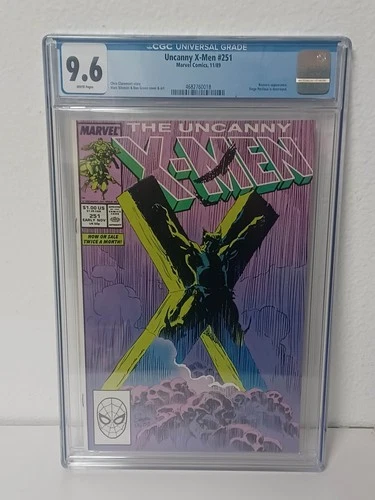 UNCANNY X-MEN #251 (Marvel Comics, 1989) CGC Graded 9.6  ~ WHITE Pages