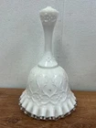 Fenton Handmade Ruffled Milk Glass Vintage Bell