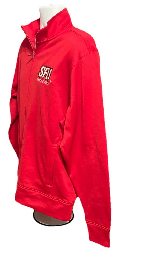 Saint Francis University Track And Field SFU Full Zip Jacket Men Medium Red - Image 3 of 4