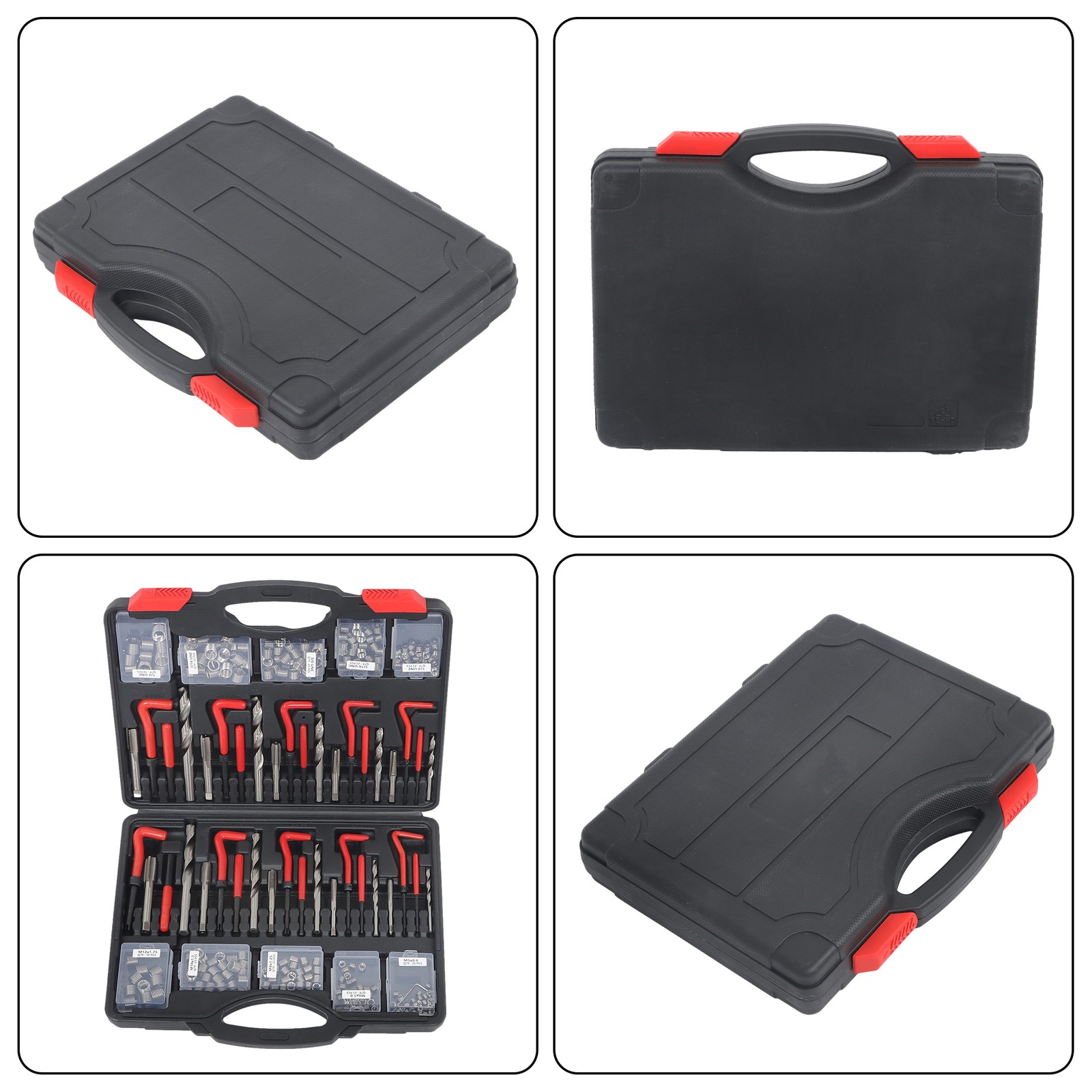 261 Pieces Thread Repair Kit Helicoil Repair Tools Kit Imperial & Metric New