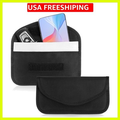 2 Pack Faraday Bags for Phones and Car Keys Faraday Bag Signal Blocking Pouch...