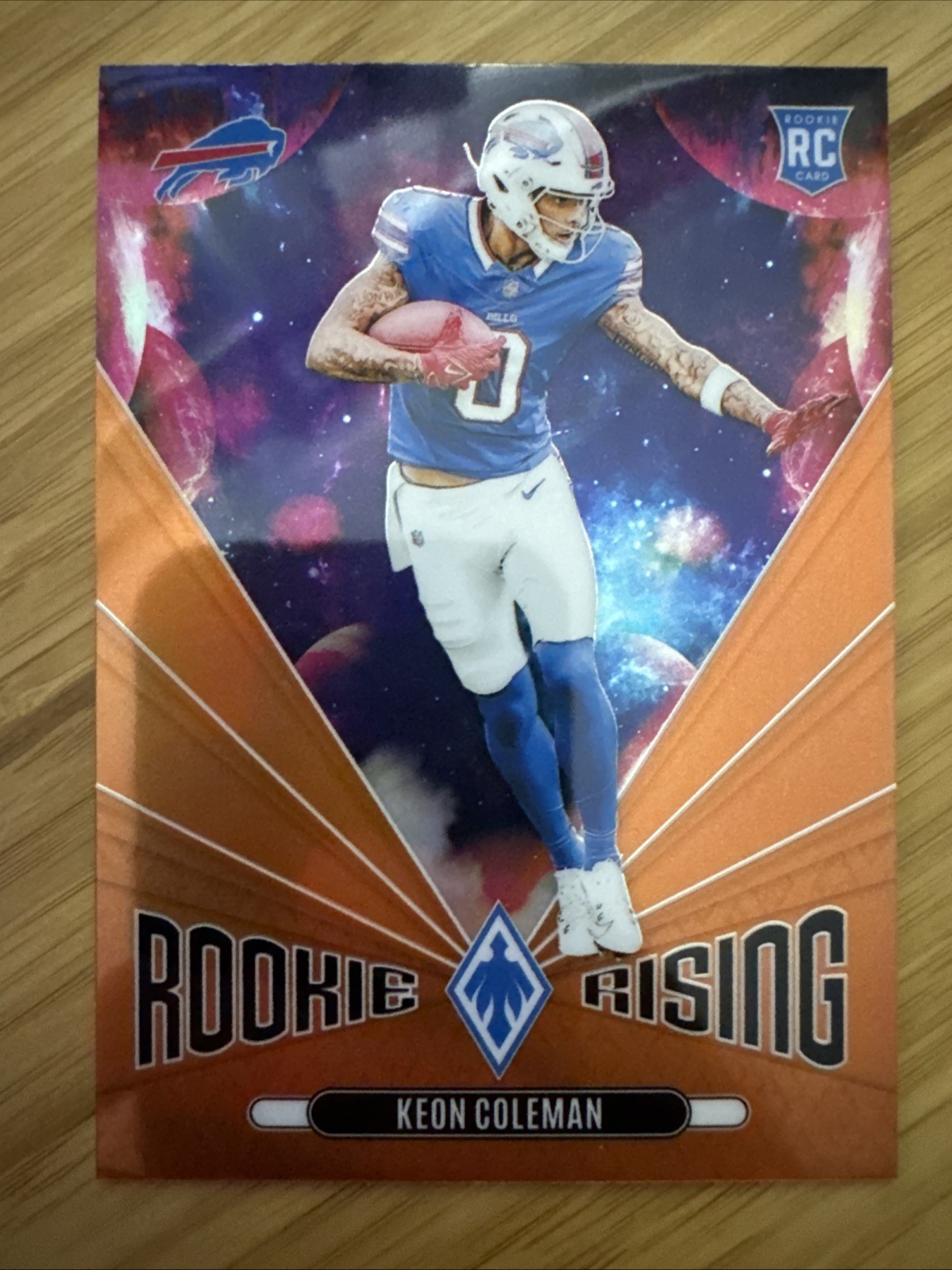 Keon Coleman 2024 Panini Phoenix - Orange Rookie Rising Buffalo Bills RC #RR-KCN