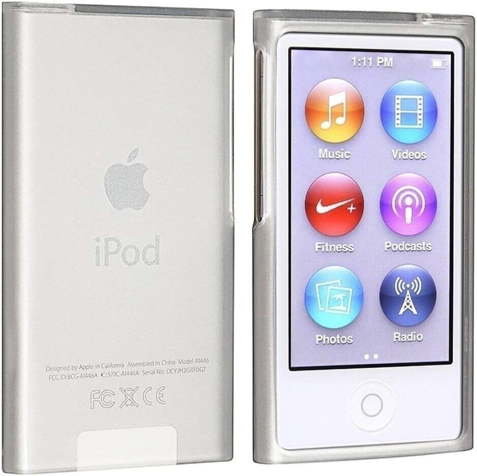 Clear Case for Apple iPod Nano 7 7th Gen - TPU Gel Rubber - Shockproof