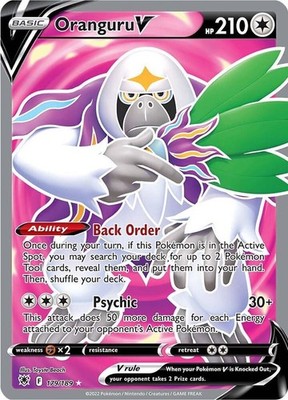 Pokemon Astral Radiance Full Art Oranguru V 179/189 - Near Mint (NM)