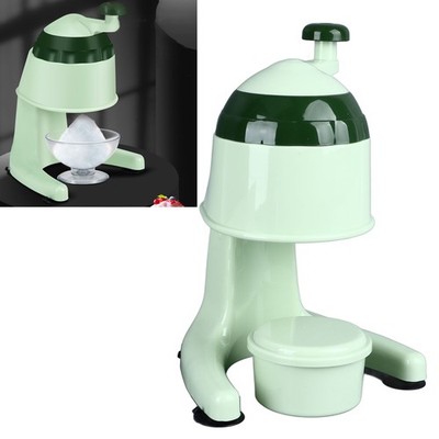 Manual Shaved Ice Machine Easy To Use Portable Small Hand Crank Snow Cone Ma SET