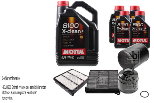 FEBI BILSTEIN Pakiet inspekcyjny 9L Motul 8100 X-clean+ 5W30 do Mitsubishi L
