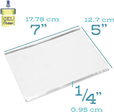 Gel Press Monoprinting Print Plates 5 x 7 Card Making Reusable Scrapbooking