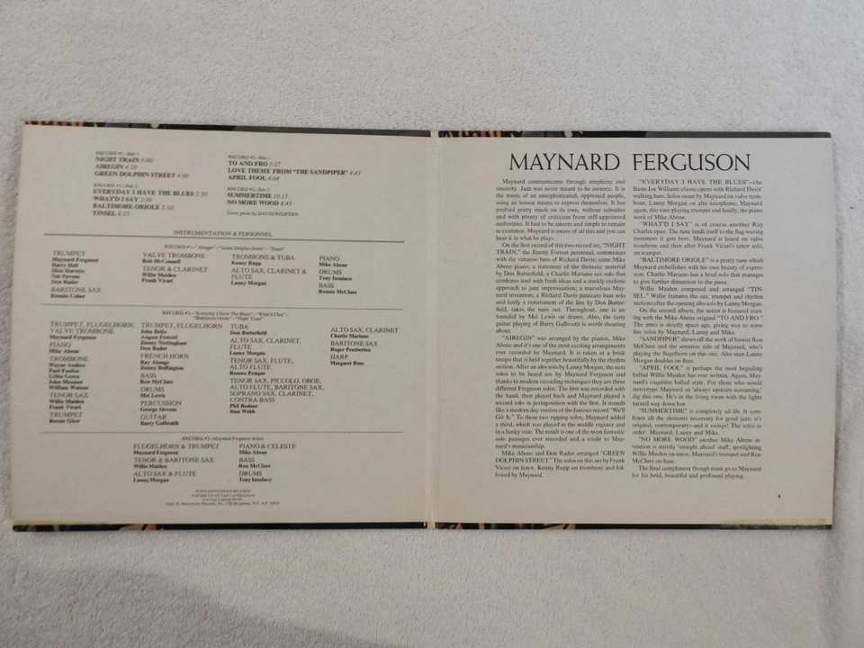 Maynard Ferguson "The Big 'F' " Pristine NEVER PLAYED Original 1974 PROMO 2 LP! - Image 4 of 4