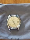 Vintage OMEGA Seamaster Automatic Date 1960s Gold Face Men's Watch Working