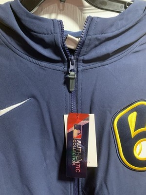 Nike MLB Authentic Collection Milwaukee Brewers Full Zip Dugout