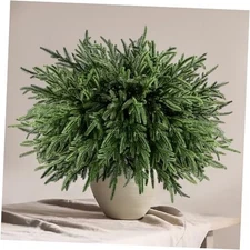  16 Pcs Real Touch Norfolk Pine Branches, 18" Christmas Artificial Green 