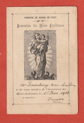 FROMMES BILD-PFARREI BOURG-DE-THIZY (69) - ASSOCIATION DES MERES CHRISTIENNES