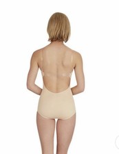 Capezio Camisole Leotard with Bratek - 3565 Medium Womens Beige Nude