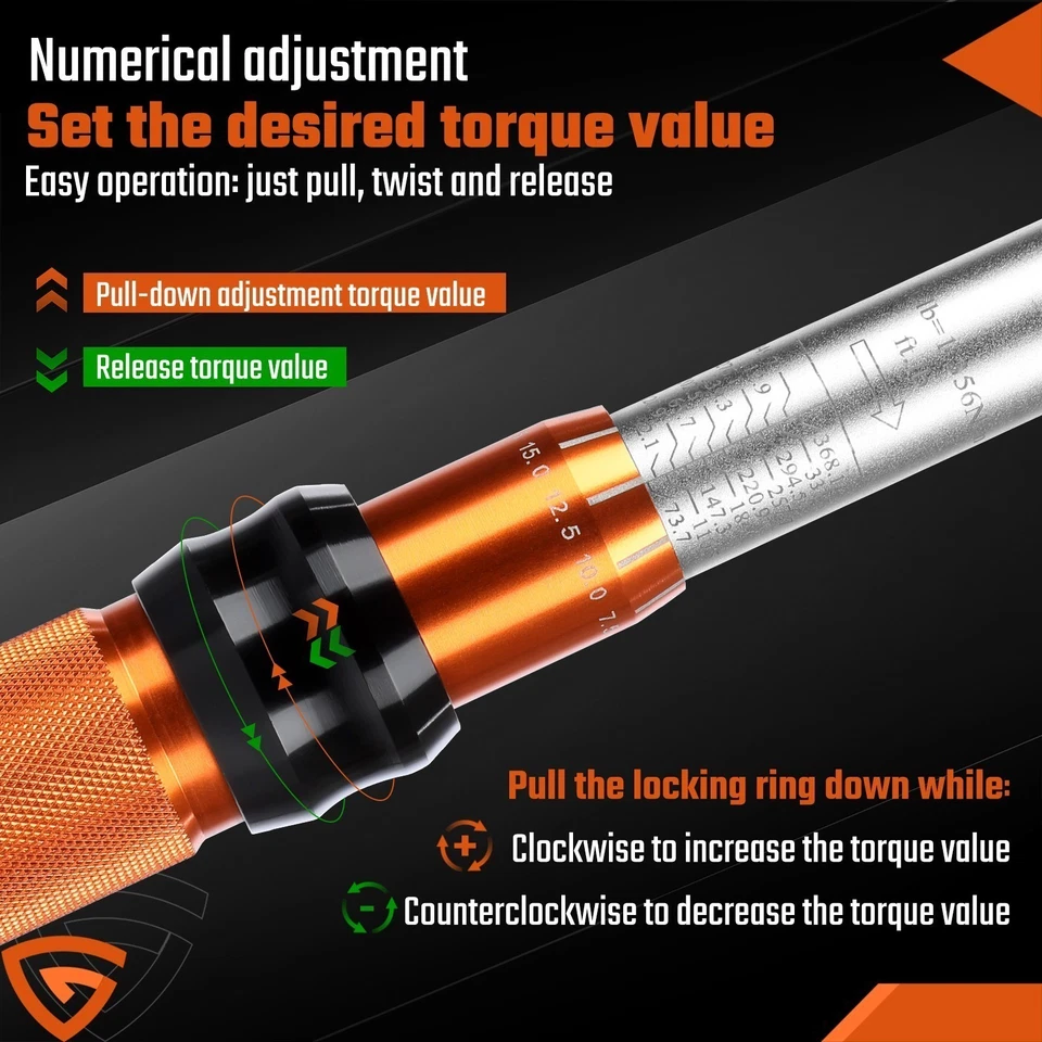 High Accuracy Torque Wrench 100-500 Nm 3/4" Socket Square Drive Hand Ratchet UK - Image 4 of 4