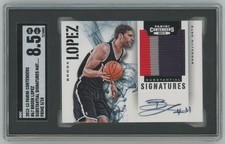 2012-13 Panini Contenders Substantial PRIME Brook Lopez Auto 5/10 SGC 8.5 #67