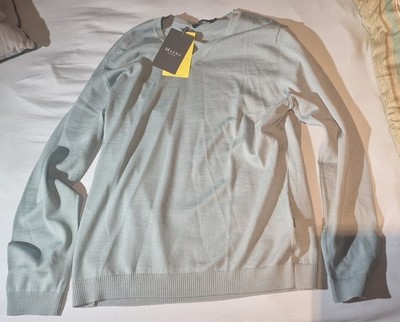 Maerz München Merinowolle Merino Pullover Größe: 48 Mint Neu