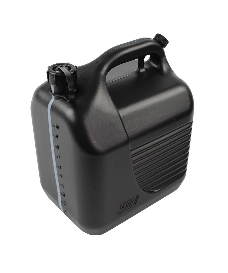 Bidon 10 litres homologué avec canule et bande de mesure, noir, 602078 - Photo 1/1