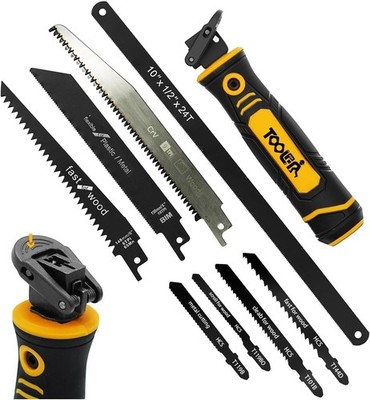 Ergonomic 8-In-1 Hand Saw with Quick Change Blades for Home Projects