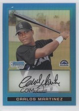 2009 Bowman Chrome Prospects Blue Refractor 13/150 Carlos Martinez #BCP153 0b0