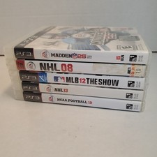 Playstation PS3 Sports Game Lot Of 5 NHL NCAA FOOTBALL MLB The Show Madden 