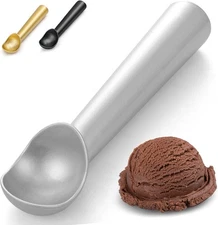 7 inch Ice Cream Scoop - One-Piece Nonstick Aluminum Ice Cream Scooper - Profess