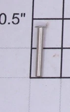 Lionel TC-23 O Gauge .058" OD x .43" L Nickel Coupler Knuckle Rivet (24)