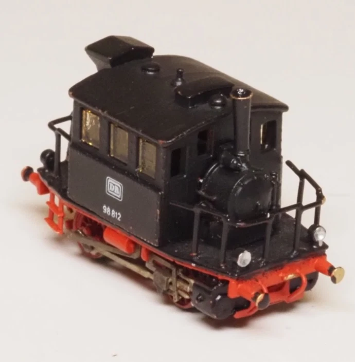 Railex Z-scale None-powered BR98 Steam locomotive BRASS German GLASKASTEN - Image 2 of 4